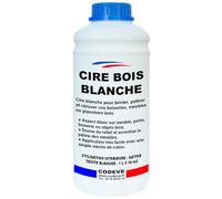 Cire Bois Blanche - Codeve Bois - 1L - Intérieur - Pour L'entretien D'une Boiserie, Lambris, Plinthe, Poutre Ou Meuble En Bois.