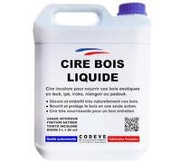 Cire Bois Liquide - Codeve Bois - 20L - Intérieur - Pour L'entretien De Votre Bois Exotique En Teck, Ipé, Iroko, Sipo Ou Padouk.