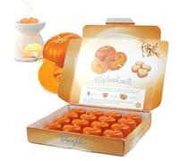 Cire de citrouille fondante - 40,6 x 0,176 oz, en forme de cœur, forte cire parfumée à la citrouille dans une boîte cadeau élégante - Léopard impeccable - Cadeau parfumé parfait