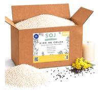 Cire de Colza sans OGM pour la fabrication de bougies moulées, cire à bougie (20KG)