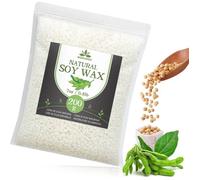 Cire de Soja pour Bougie, Cire Premium pour Bougie 1.8kg/3kg/5kg/10kg de , Cire de Soja 100% Naturelle pour Bougie DIY (0.2kg)