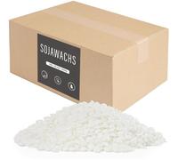 Cire de soja pour bougies, 5 kg, cire naturelle de qualité supérieure, 100 % cire de soja issue de l'agriculture biologique