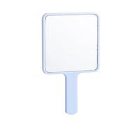 Cirraorive Miroir de Maquillage Rétro Miroir à Main Portable avec Poignée Solide Miroir Cosmétique Léger pour Retouche Beauté Utilisation En Déplacement Adapté P, Bleu clair