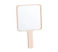 Cirraorive Miroir de Maquillage Rétro Miroir à Main Portable avec Poignée Solide Miroir Cosmétique Léger pour Retouche Beauté Utilisation En Déplacement Adapté P, Jaune clair