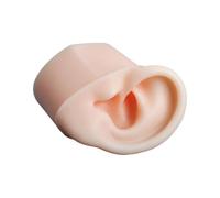 Cirraorive Modèle D'oreille En Silicone Souple avec Base - Outil de Formation Amélioré pour La Prise D'empreintes D'oreilles, À GAUCHE