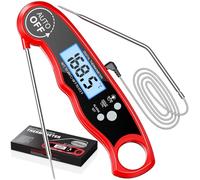 CIRYCASE Thermometre Cuisine à Double Sonde, Lecture Rapide & Écran LCD | Thermomètre Cuisson, Alarme de Température & Aimant, Thermomètre Viande Digital pour Barbecue, Steak, Huile, Lait, Pâtisserie