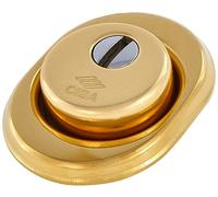 CISA 106490500, protecteur type defender serrure pour cylindre avec bac anti-déchirure, couleur laiton