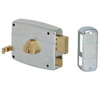 CISA 150521601, serrure à appliquer à cylindre, acier avec revêtement en zinc, entrée 60, main droite
