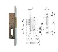 Cisa 34813 44240-18-0 Serrure à encastrer Cylindre Ovale F16