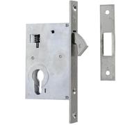 Cisa Serrure monopoint à larder CIS45110.30 crochet profil étroit axe 30 mm Noir G