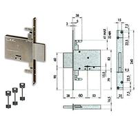 Cisa 48309 57016-62-0 KA Serrure D/M Inf.Tri. S/A