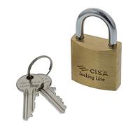 Cisa Cadenas verrouillable Line, laiton, or, 21010500