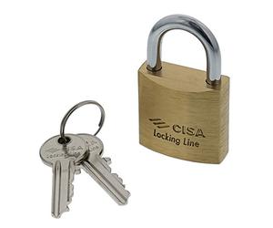 Cisa Cadenas verrouillable Line, laiton, or, 21010500