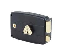 Cisa Serrure monopoint horizontale - Acier noir