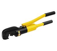 Cisaille à barres d'armature - Cisaille hydraulique manuelle pour barres d'acier 22 mm - Pression de 13 t - Tête de coupe ouverte - Outil de chantier - Noir/jaune