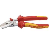 Cisaille à câbles, longueur 180 mm, tête polie, homologation VDE, gaine multicomposants