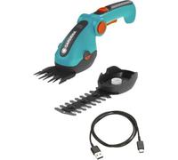 Cisaille à Gazon ComfortCut Li + Lame Taille-Buissons, 3,6 V, 3,0 Ah, Protection de Lames, Câble USB-C, 9888-20