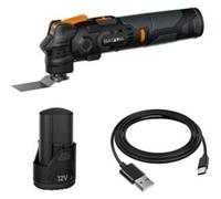 Cisaille à gazon et à arbuste sans fil - Fixxpack 12V 2-en-1 (avec batterie 2Ah et câble) - usage jardin et maison