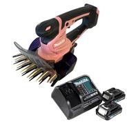 Cisaille à gazon sans fil Makita UM 600 DSA2P 12 V max 160 mm rose + 2 batteries 2,0 Ah + chargeur