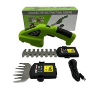 Cisaille à haie électrique sécateur rechargeable à double usage tondeuse à gazon batterie au lithium taille-haie à une main outils de jardinage taille-haie électrique (8810) 40 23,5