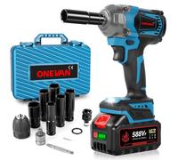 Cisaille à haies & cisaille à gazon sans fil, Cisaille de jardin avec 2x batterie 2-en-1 Cisaille à arbustes Moteur sans balais, Cisaille à haies électrique Tête réglable à 90
