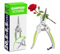 Cisaille à roses KADAX en acier au carbone, cisaille d'entretien, cisaille de jardinage de précision avec lame fine de 65 mm, cisaille à fleurs, cisaille à plantes avec poignée antidérapante, cisaille