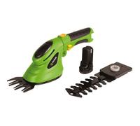 Fieldmann FZN 4101-A Cisaille à gazon et mini taille-haie électrique sans fil, manche télescopique 130 cm, batterie Li-Ion, coupe herbe 80 mm et arbustes 110 mm