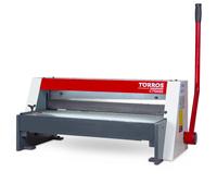 Cisaille guillotine manuelle d'établi largeur du travail 650 mm épaisseur jusque 1,25 mm butée 500 mm éclairage ligne de coupe Torros CTE650