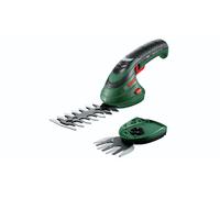 Cisaille taille-herbes et sculpte-haies à batterie intégré 3,6 V Isio + chargeur + set de 2 lames + coffret BOSCH 0600833108