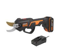 WORX Sécateur Brushless sans fil 20V WG330E | Coupe jusqu'à 25 mm, lames SK5, plus de 2 800 coupes par charge et batterie incluse