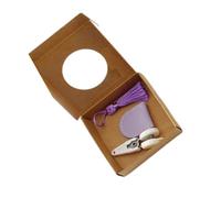 Cisailles à coudre portables avec lames en acier, Purple | Coupe-fil détaillé pour les projets de broderie et de tissu