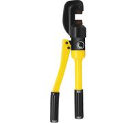 Cisailles manuelles pour tôles - Capacité de coupe : 16 mm - Force de coupe : 8 tonnes - Tête en C avec chargement latéral - Portatif, double joint, couleur jaune