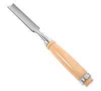 Ciseau à Bois Courbé 18mm, Manche Bois , Acier | Gouges à Bois Sculpture, Ciseaux Bois Sculpteur Arrondi, Khaki, pour Relief Carving et Détails Meubles