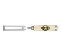 Kirschen Ciseau à bois 1001004 – 4 mm, 2 viroles acier, manche hêtre blanc