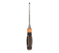 Ciseau à bois Magnusson 6 mm acier chrome vanadium 100 mm | Lame traversante en chrome-vanadium, embout de frappe et poignée antidérapante.