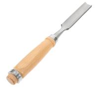 Ciseau à Bois Sculpture 18mm, Gouge Courbe pour Travail Détaillé | Acier Haute Teneur Carbone, Manche en Bois, Lame Polie, Coupes Creuses, Rainures, Bords, Projets DIY