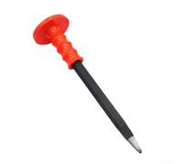 Ciseau à Froid Pierre 300mm Ergonomique Ciseau à Froid Pierre | Acier trempé, lame plate , pour idéal pour carrelage et béton, 300mm, résistance usure(pointed chisel)