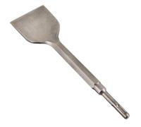 Ciseau à Large Courbure en Acier Chrome Argenté pour Marteau | Mur en Pierre, Compatible Marteau Perforateur, Bords sans Bavure, Usage Simple, Antirouille