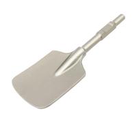 Ciseau à pelle SDS Max 44 x 13,5 cm - Acier chromé 40Cr pour marteau de démolition - Enlèvement de béton, maçonnerie, terre, asphalte - Bêche à argile avec mallette de rangement - Outil professionnel
