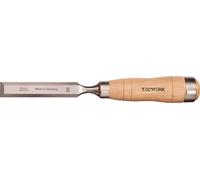 Ciseau de charpentier B.30 mm, manche Kraftform en hêtre avec 2 viroles en acier, modèle robuste