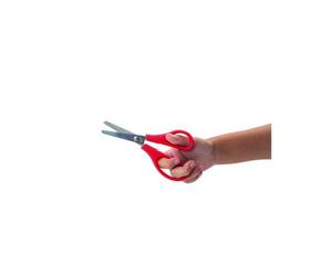 Ciseau scolaire faibo droitier anneaux asymetriques bouts ronds 13.5cm