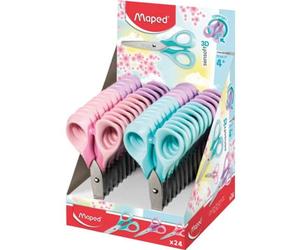 Ciseaux 13cm Sensoft pastel assortis MAPED M484211 i.Display