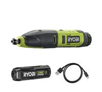 RYOBI Outil de sculpture 4V USB Lithium RPC4-120G - Batterie 2,0 Ah + chargeur