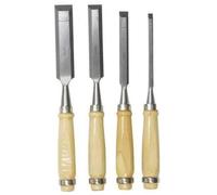 Ciseaux À Bois - Connex - Cpt861000 - Lot De 4 - Poignée Blanche - Outils De Qualité