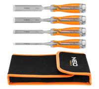 Jeu de ciseaux 6, 12, 18, 24 mm, manche bi-matière, en coffret - NEO TOOLS - 37-900
