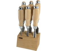 Ciseaux à bois Narex, set de 6 pièces dans un support en bois