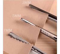 Ciseaux à bord festonné pour couture, coupe-bordure, coupe-couture, ciseaux de tailleur professionnels pour tissu, 3/5/7mm Round-7mm