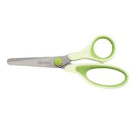 Wonday Ciseaux Uni'Vert 13 cm – lames acier inox, bouts ronds, anneaux asymétriques