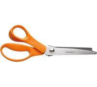 Ciseaux à cartes rouge-orange en acier inoxydable et plastique, 23 cm, pour droitiers