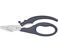 ciseaux à fruits de mer 18,5 cm en acier inoxydable argenté/noir